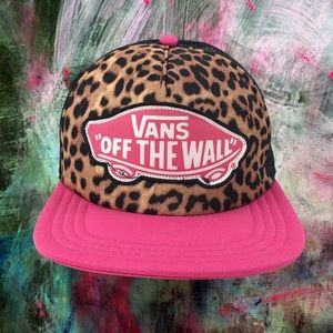 VANS Leopard Print Snapback Hat